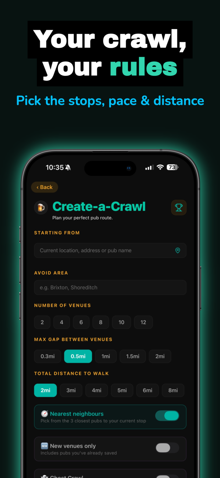 Your crawl, your rules — Create-a-Crawl builder